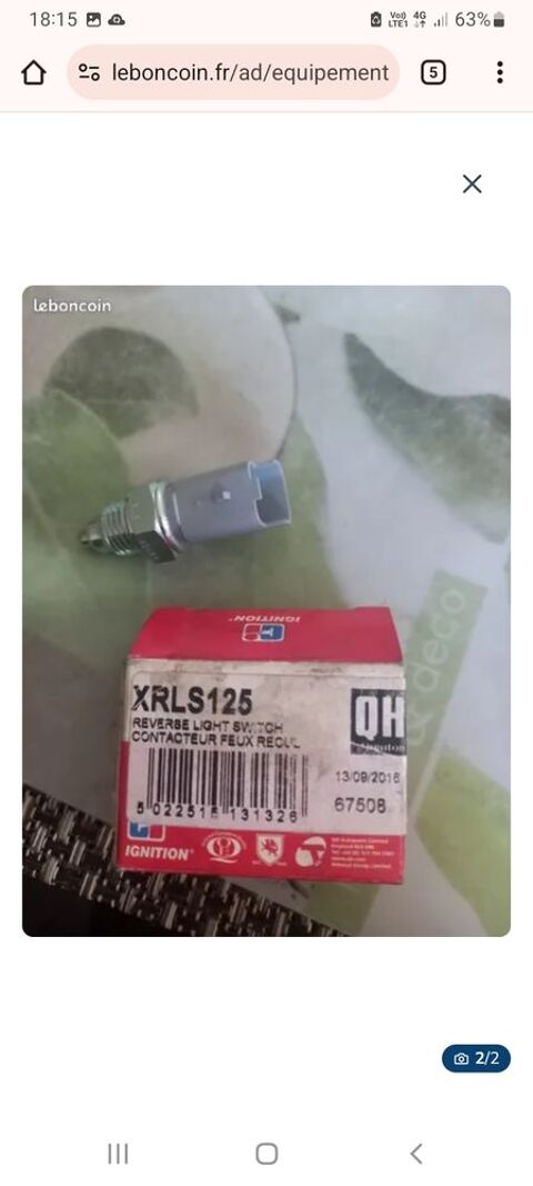 Pi&egrave;ces et &eacute;quipements Voiture Pi&egrave;ces et &eacute;quipements Voiture  occasion Domalain 35680