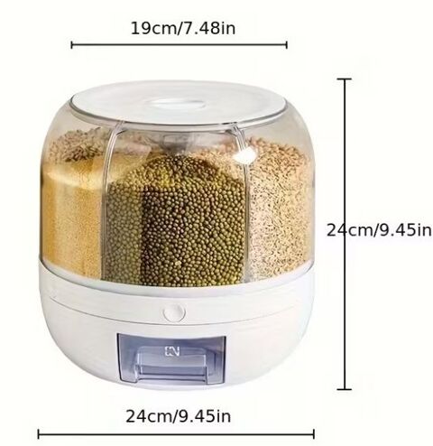 Distributeur Pot Herm�tique Rotatif 6 Compartiments 0 Le Roc-Saint-Andr� (56)