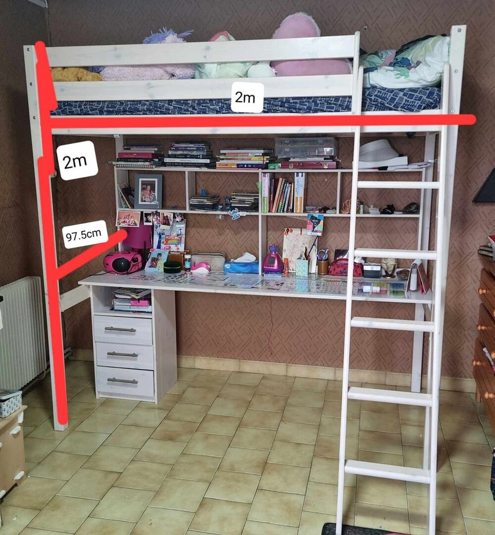 Lit mezzanine 1 personne Mobilier enfants