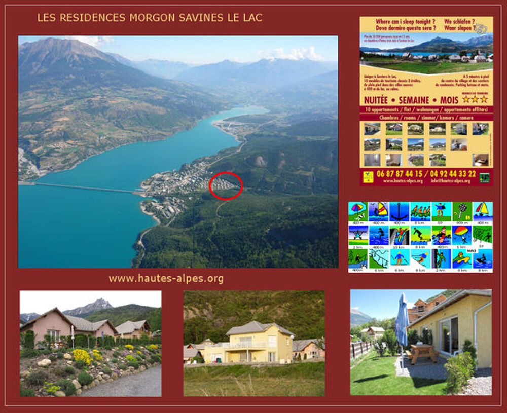 Location Appartement Savines le lac dans villa de plan pied appartements Savines-le-lac