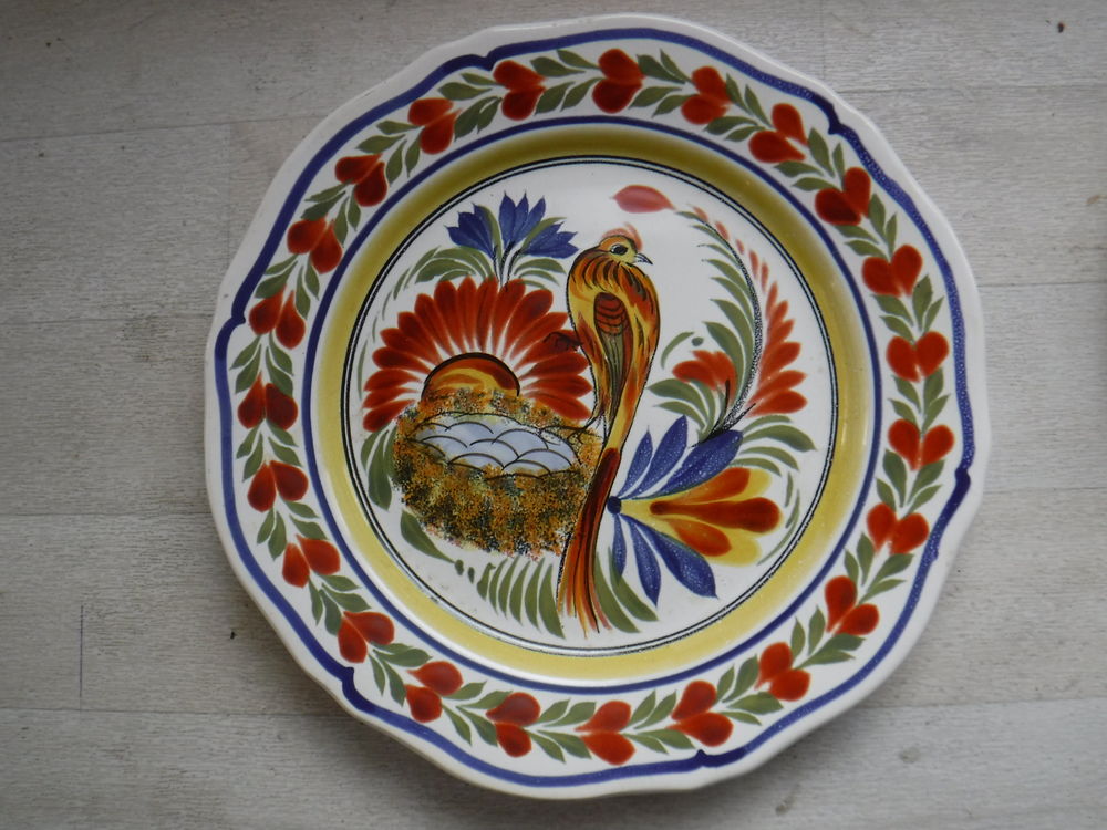 Assiette plate HENRIOT Décoration