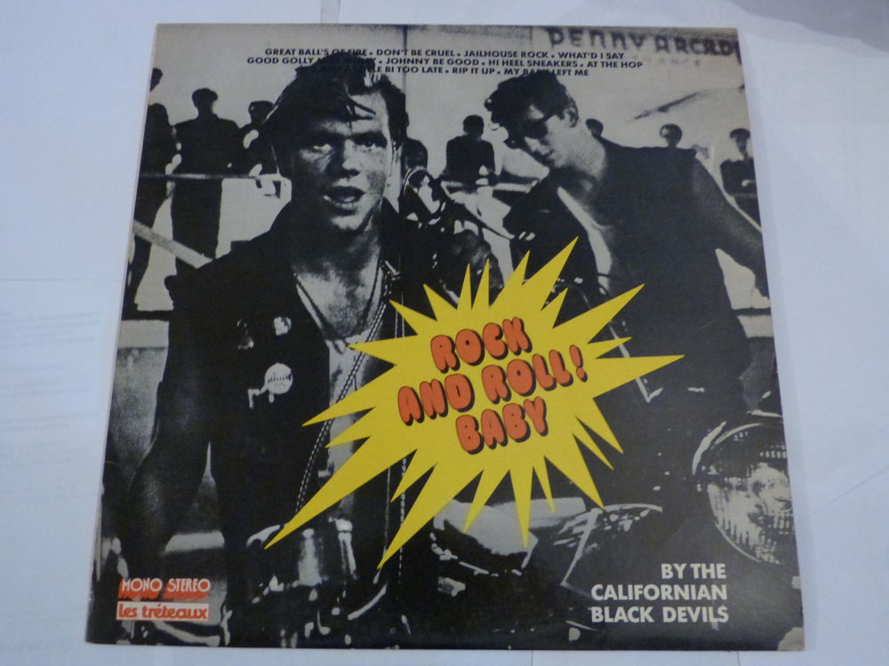 LP - ROCK AND ROLL BABY by THE CALIFORNIAN BLACK DEVILS CD et vinyles