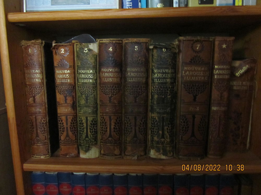Dictionnaires illustr&eacute;s LAROUSSE 1900 8 volumes Livres et BD