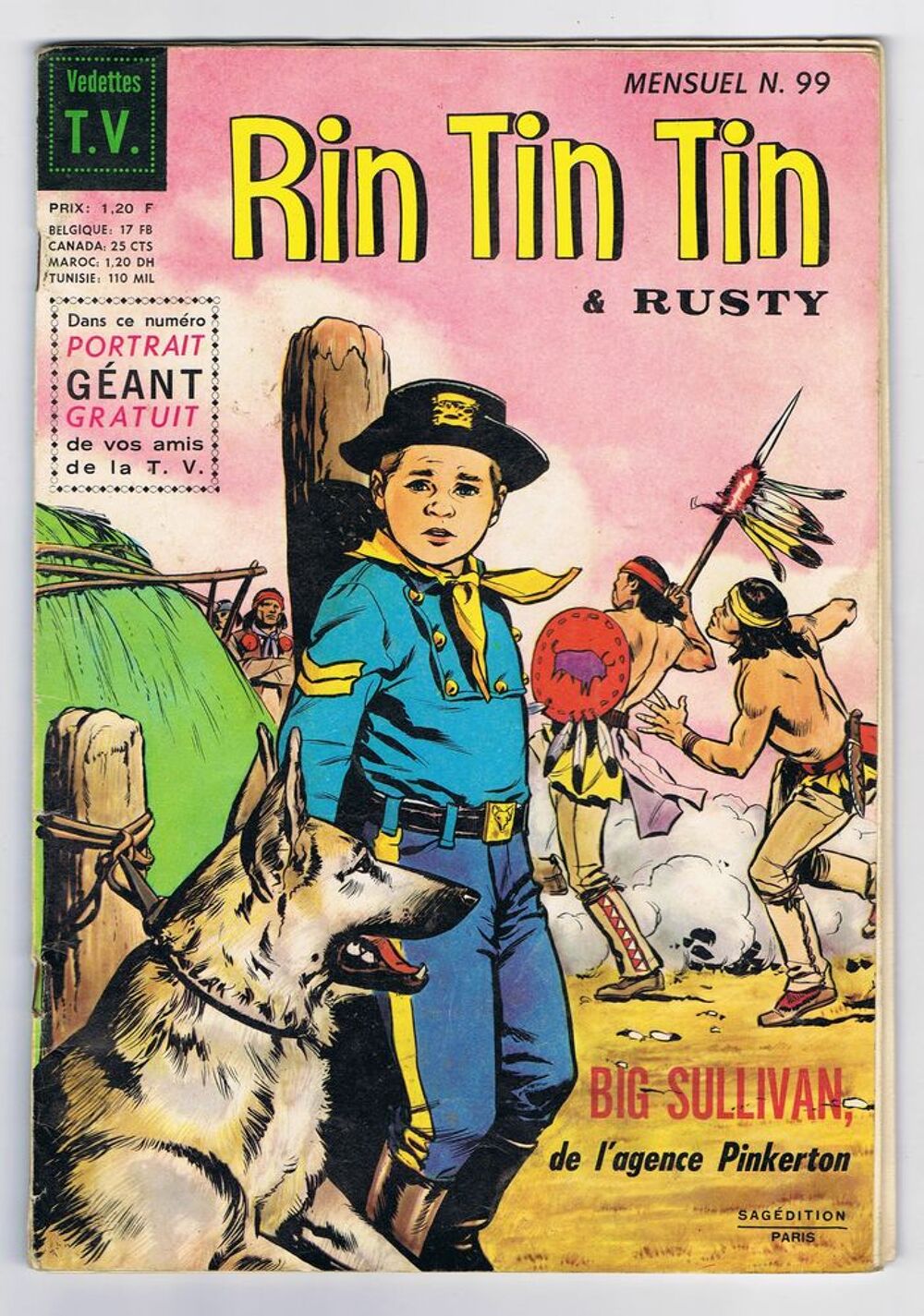 Revues RINTINTIN &amp; RUSTY anciennes (RIN TIN TIN) Livres et BD