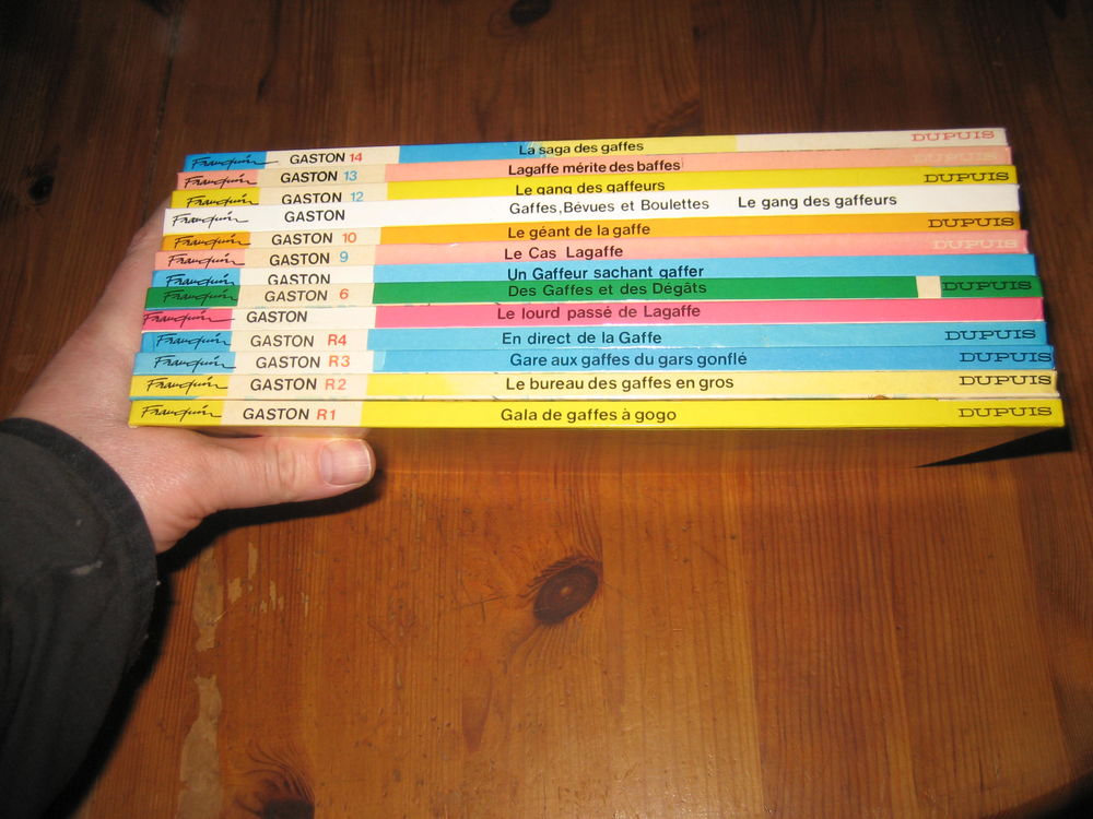 lot 13 bd GASTON LAGAFFE 1 a 14 quasi complet (sauf 8) Livres et BD