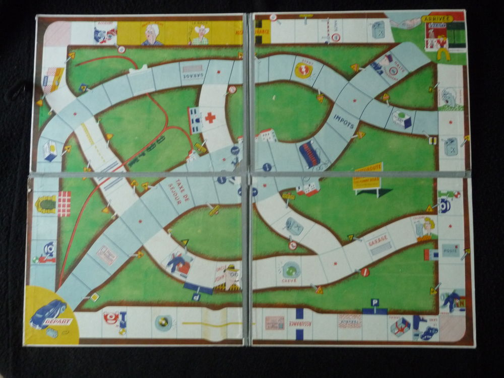 Jeu de soci&eacute;t&eacute; "l'Autoroute" - Edition 1957 