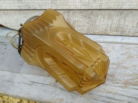 Suspension Lampe Verre Building Art D�co Skyscraper 99 Loches (37)