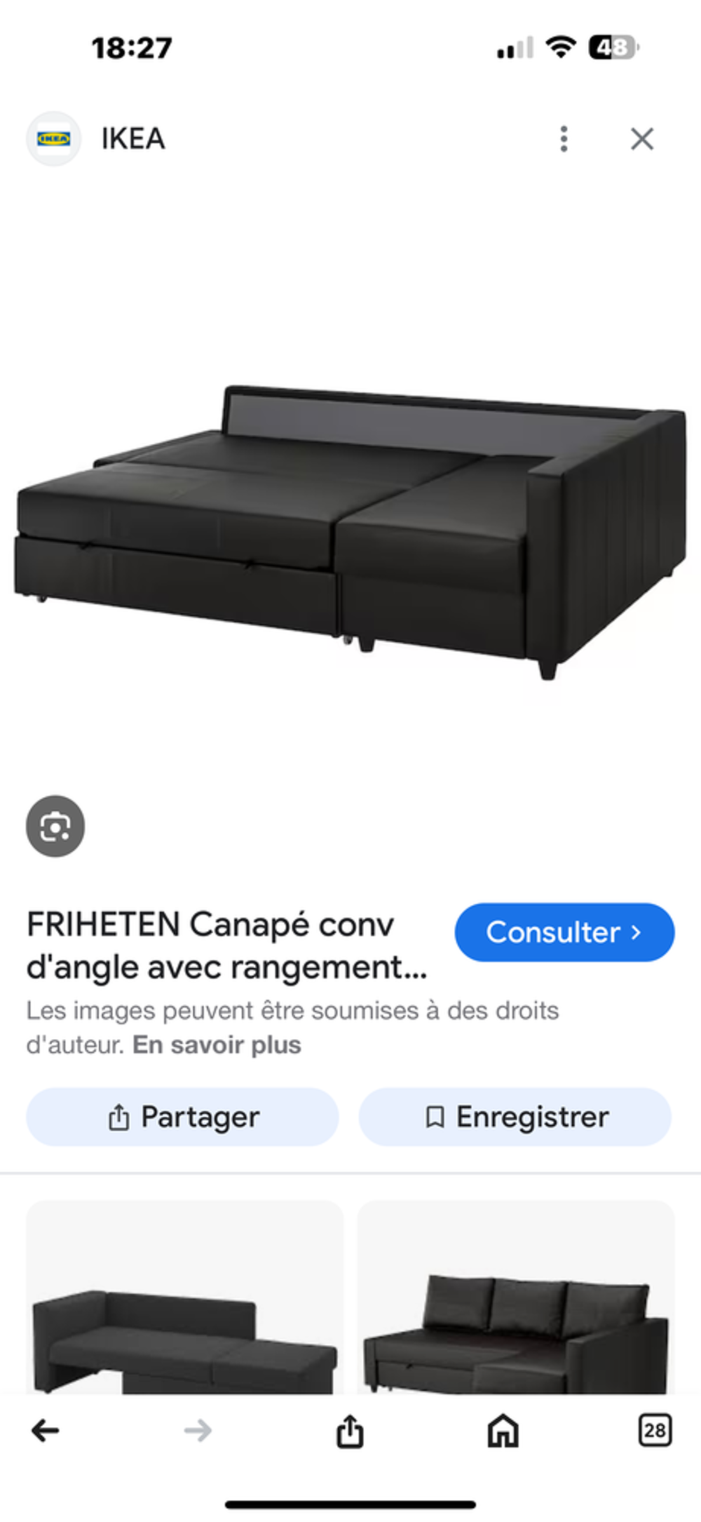 Canap&eacute;, convertible Meubles
