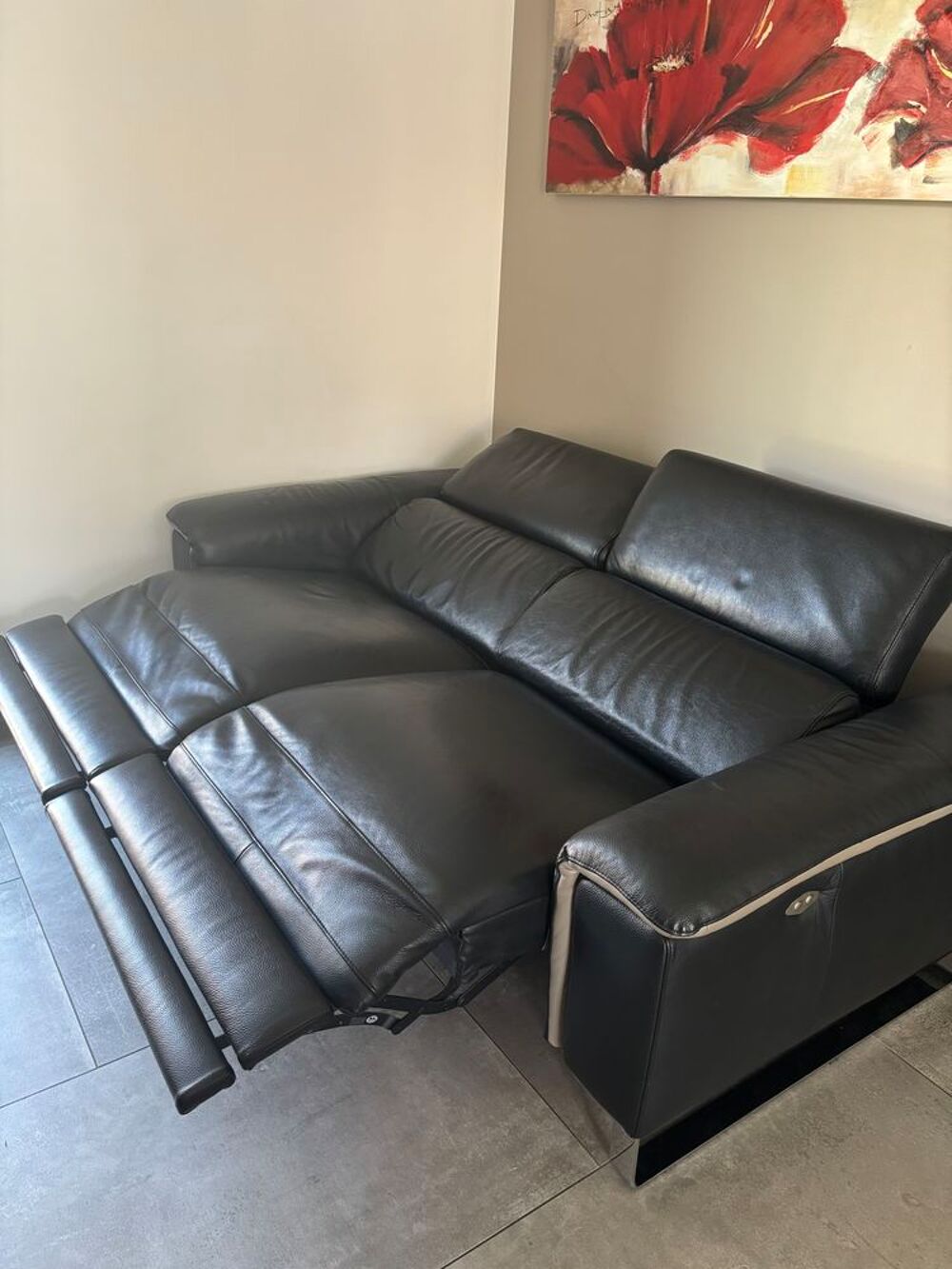 Canap&eacute; &eacute;lectrique en cuir Meubles