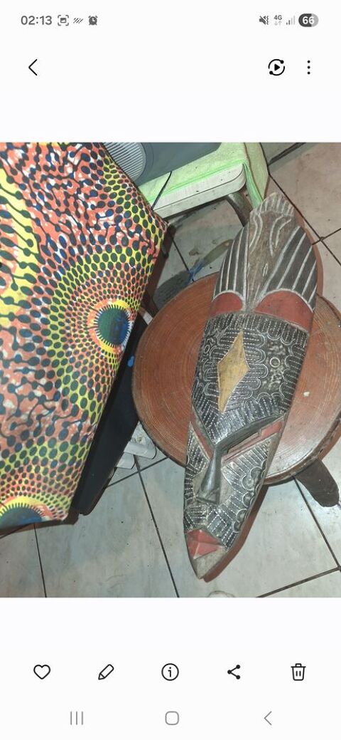 Masque Africain sp�cial 
30 euros 30 Le Petit Clamart (92)