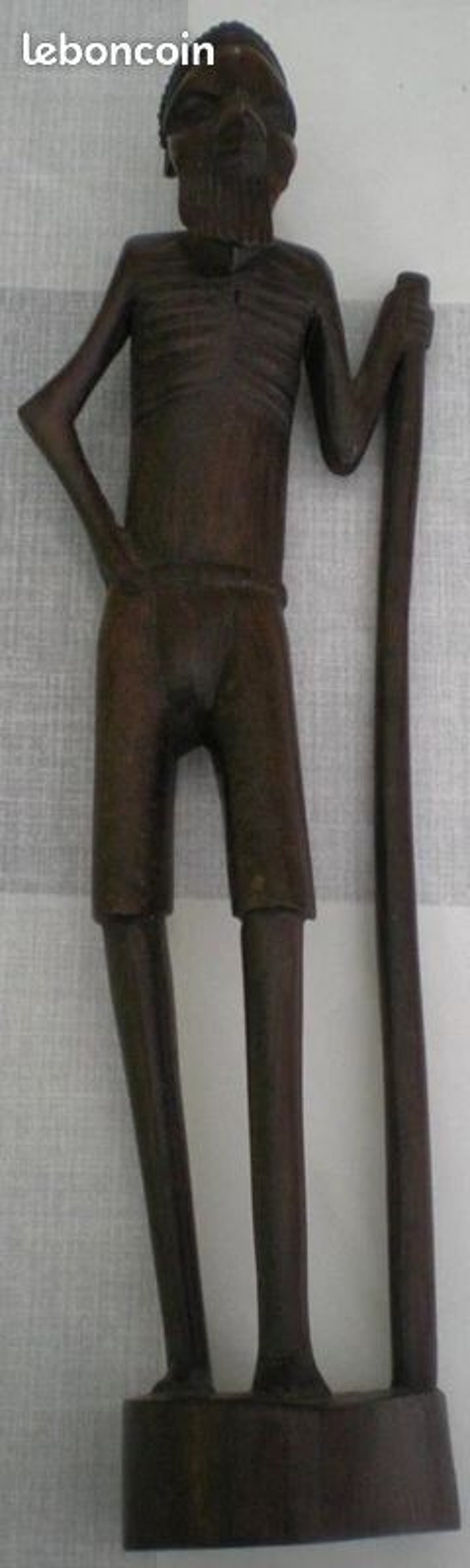 STATUETTE AFRICAINE EN BOIS D'EBENE - ART AFRICAIN 
