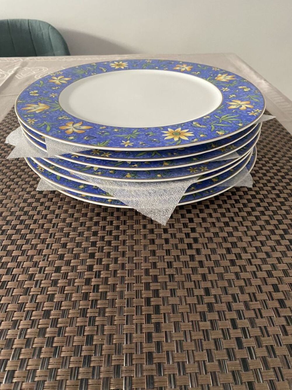 Lot 6 (+1) assiettes de pr&eacute;sentation Villeroy &amp; Boch Décoration