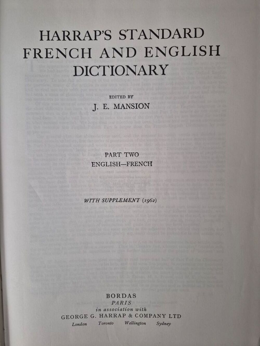 Dictionnaire Harrap's Livres et BD