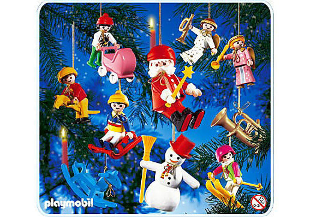 Playmobil 10 sujets de d&eacute;coration arbre de Noel 3943 Jeux / jouets