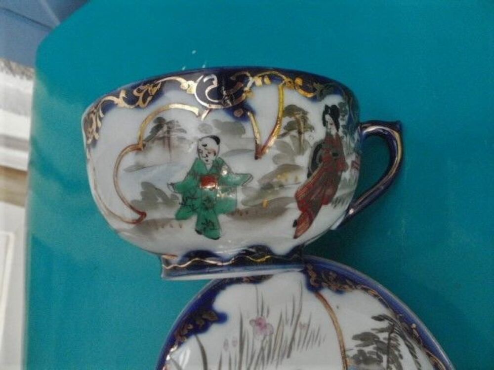  Tasse et sous tasse chinoise - porcelaine fine Cuisine