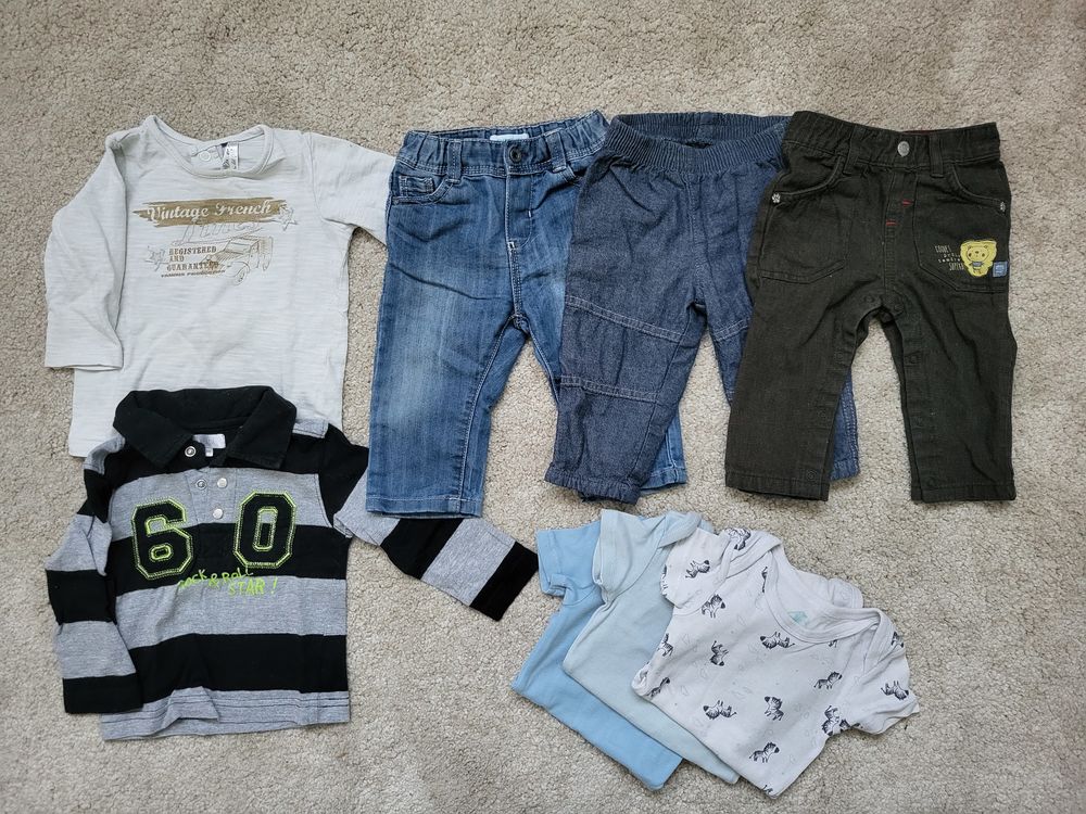 Lot v&ecirc;tements gar&ccedil;on 6 mois hiver + mi-saison - 109 pi&egrave;ces V�tements enfants