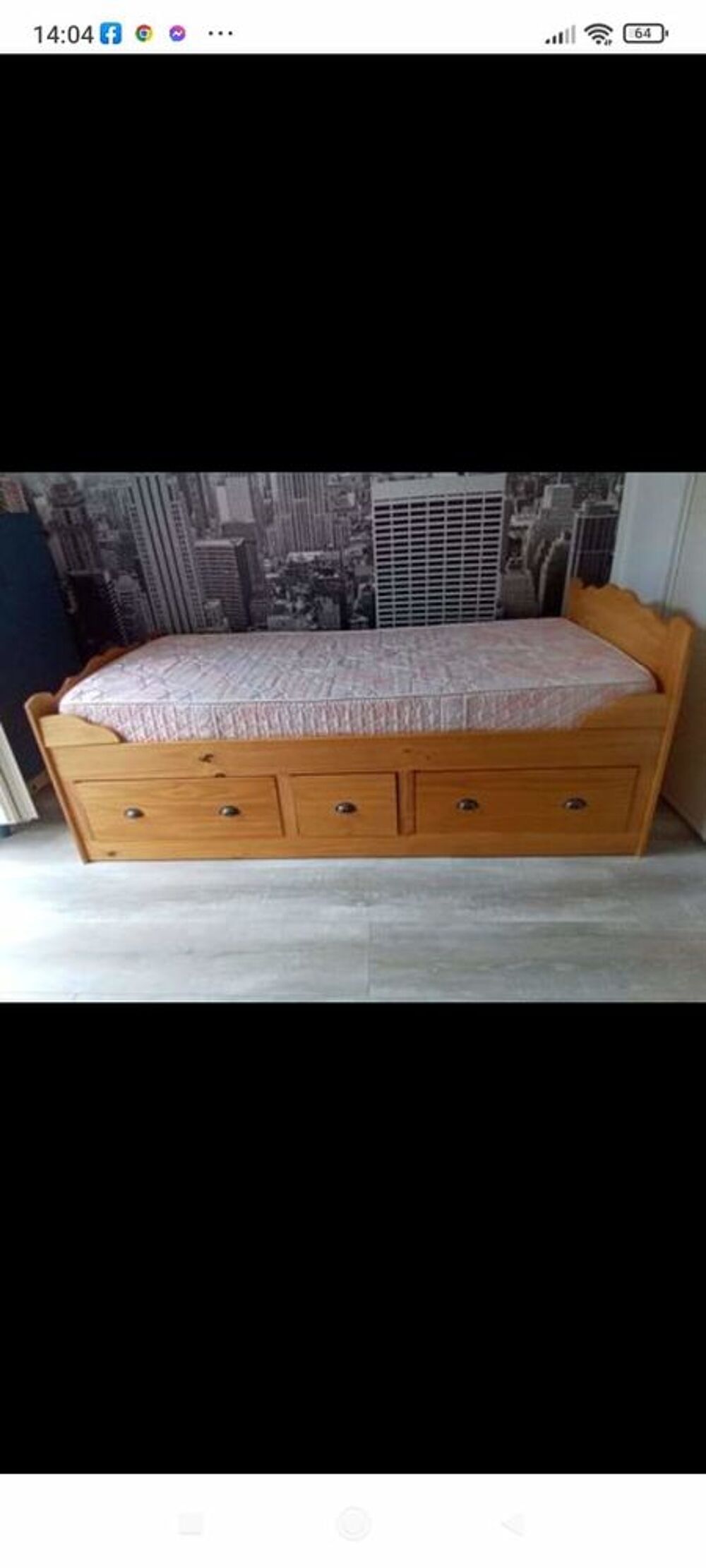 Lit enfant avec sommier et matelas plus commode Meubles