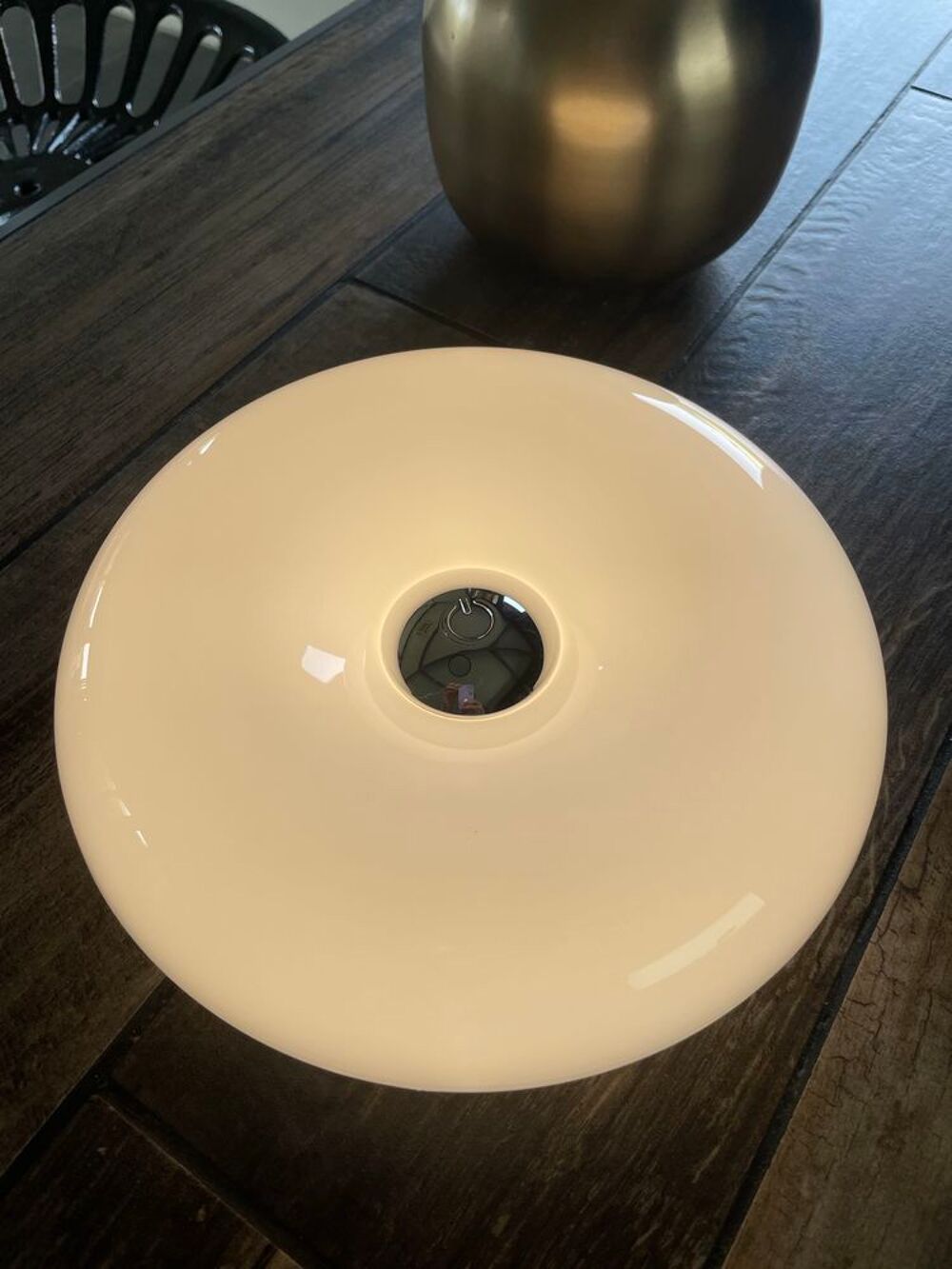 lampe donuts blanche design Décoration