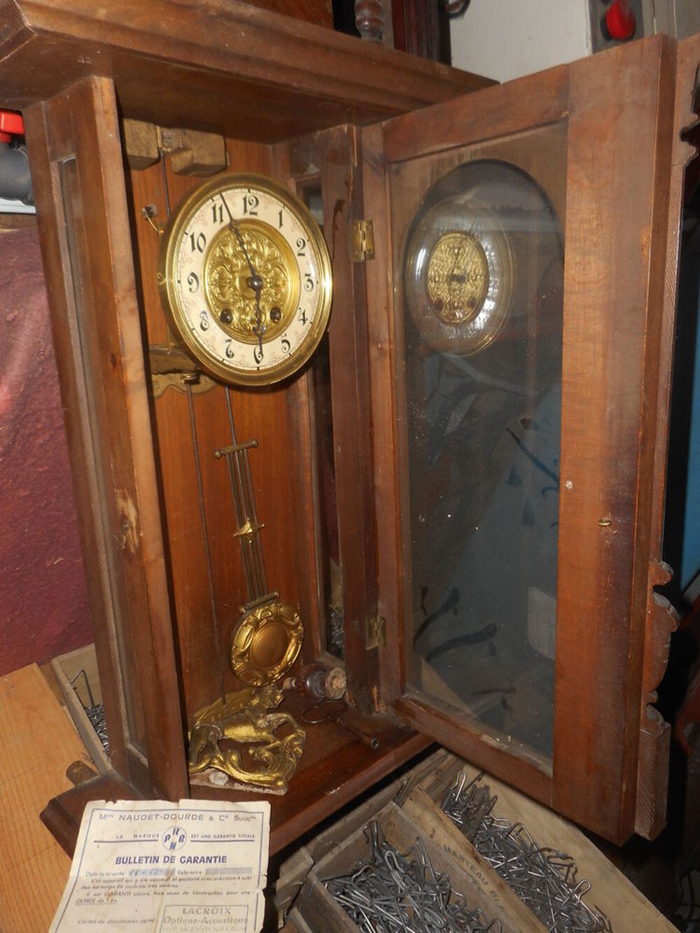  horloge carillon ancien &eacute;tat de fonctionnement faire px Décoration