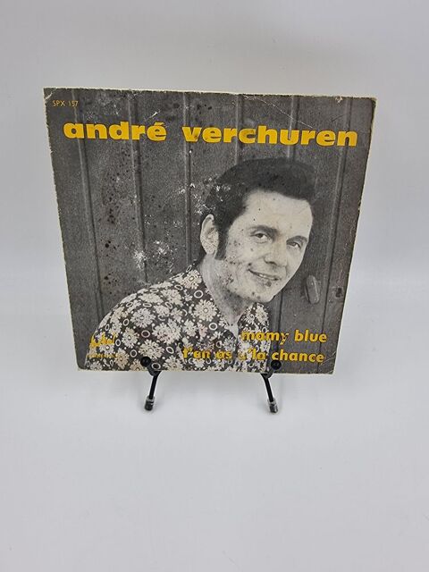 Vinyle 45 tours Andr� Verchuren : Mamy Blue / T'en as d'la C 4 Vulbens (74)