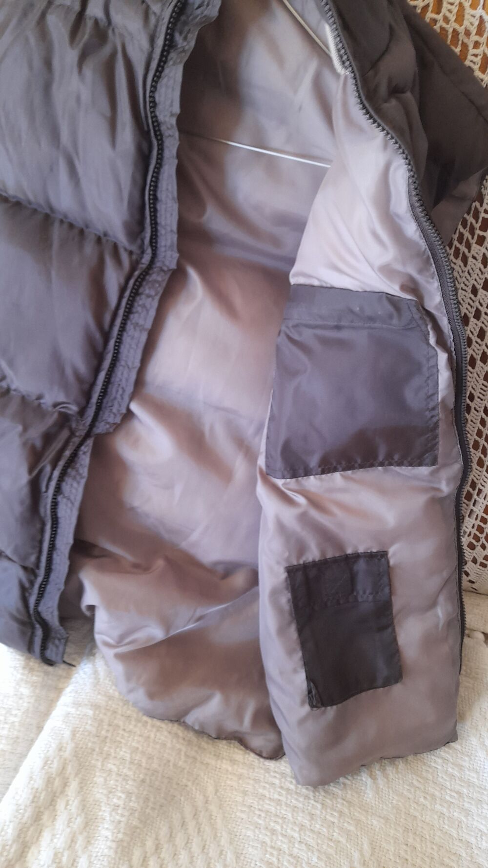 blouson sans manche fermeture &eacute;clair marron neuf Vêtements