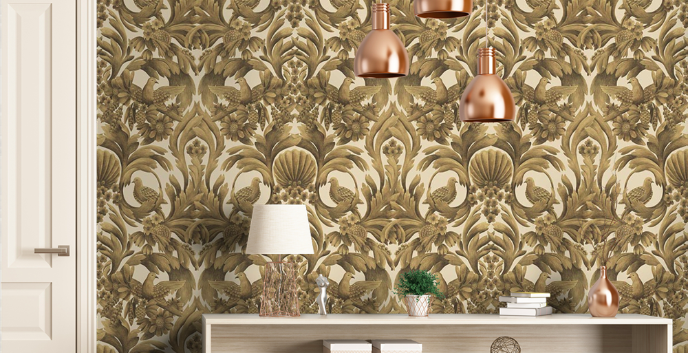 Papier peint Gibbons carving Cole and son Décoration