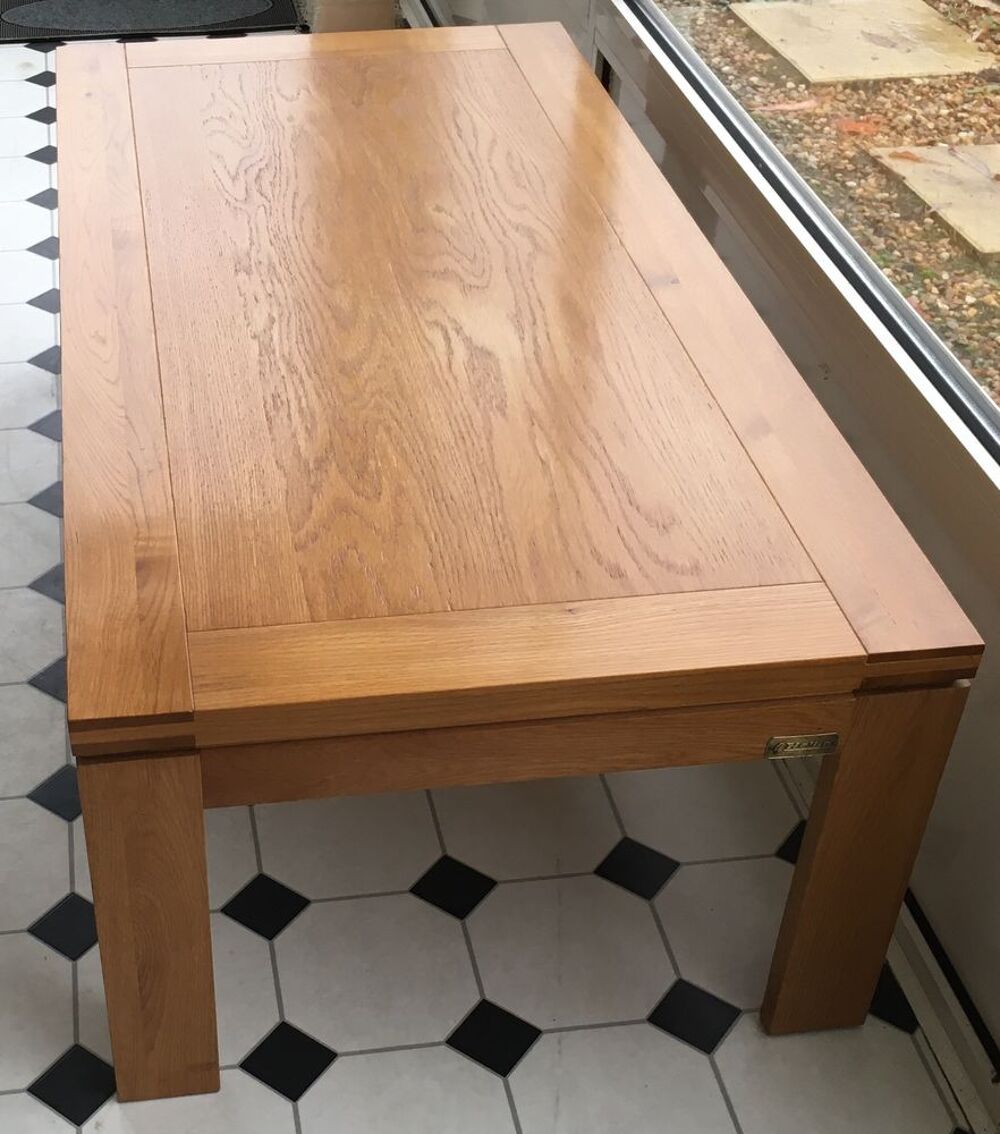 Table basse moderne Hellin - Boston - bois ch&ecirc;ne clair massi Meubles