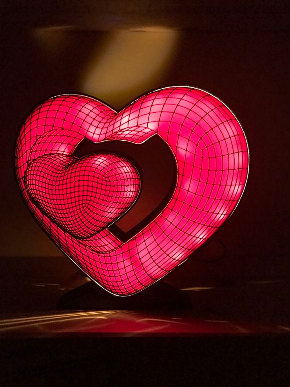Lampe ILLUSION COEUR 3D leds USB Décoration