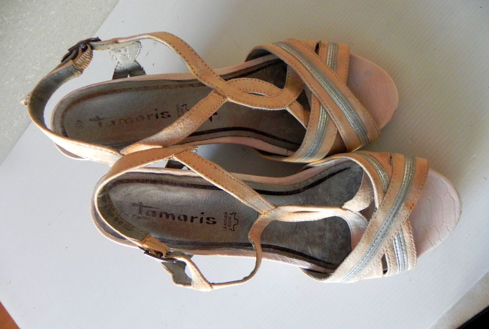 Sandale &agrave; talon TAMARIS taille 39 Chaussures