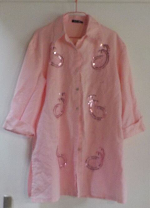 SURCHEMISE / CHEMISIER ROSE TAILLE XXL 3 Bubry (56)
