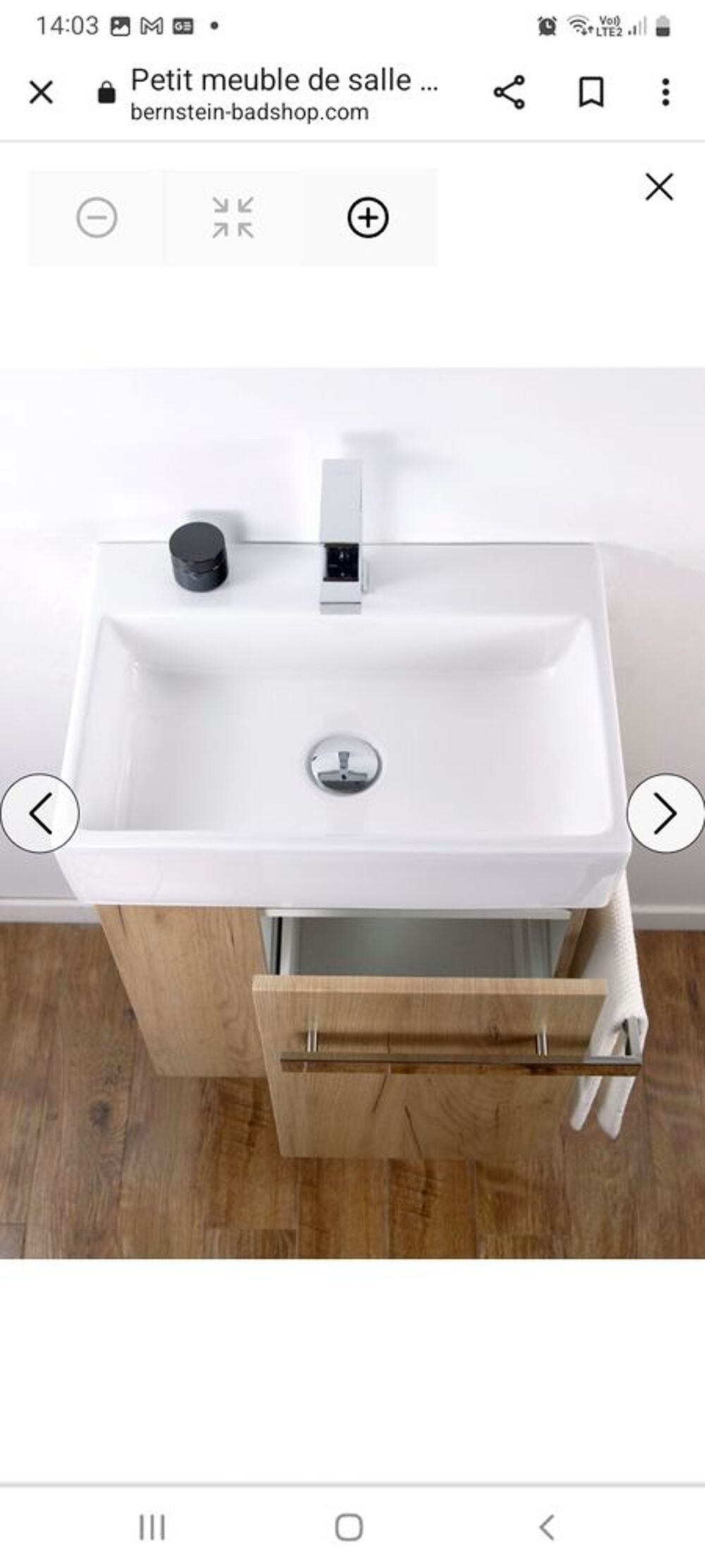 Petit Meuble vasque et vasque inclus Bricolage