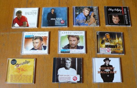 Lot de 10 CDs de Johnny HALLYDAY en tr�s bon �tat. 40 Argenteuil (95)