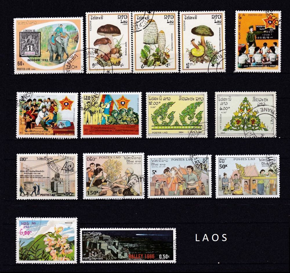 44 timbres du LAOS 