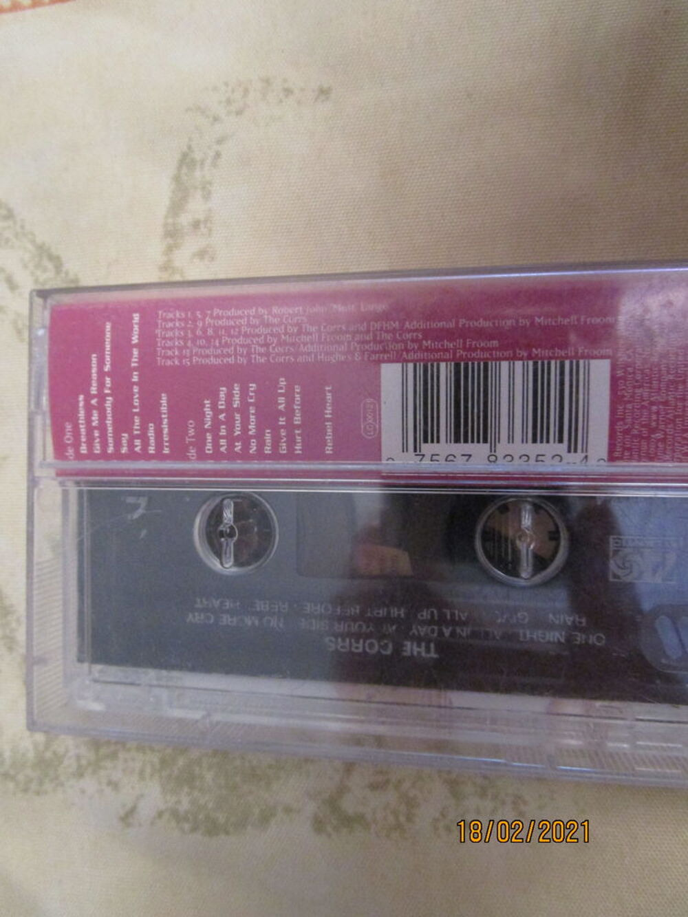CASSETTE AUDIO ORIGINALE "THE CORRS" Audio et hifi