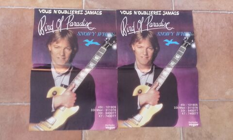 Snowy White : Affiche Originale  Bird of Paradise  1983 20 Angers (49)