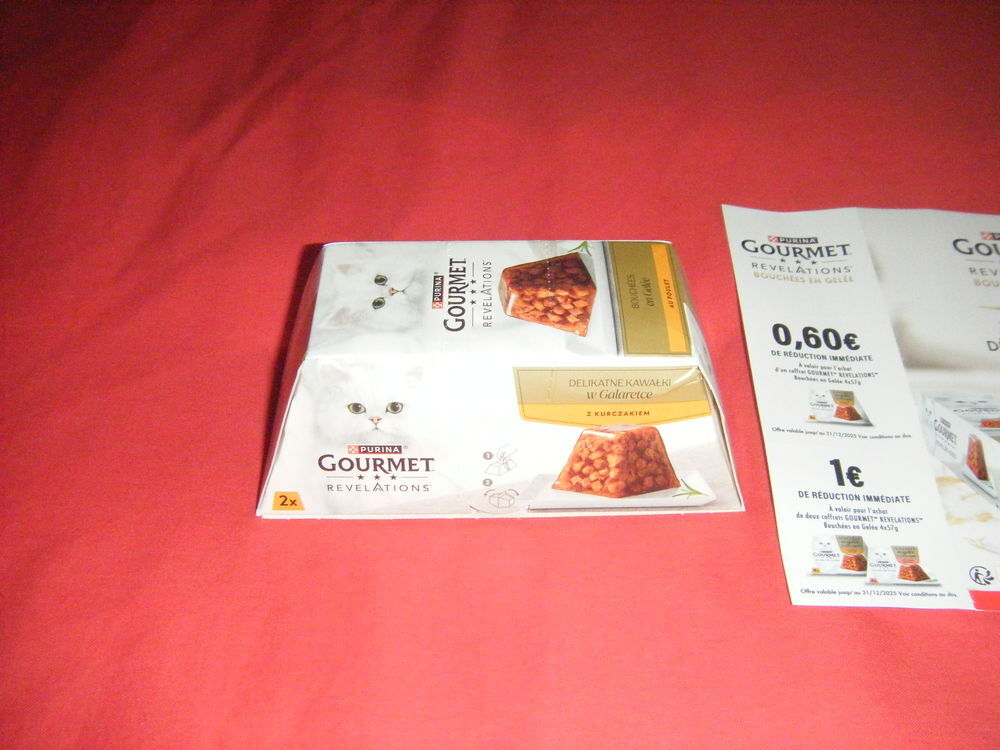PURINA Gourmet bouch&eacute;es en gel&eacute;e au poulet 2x57g pour CHAT Bricolage