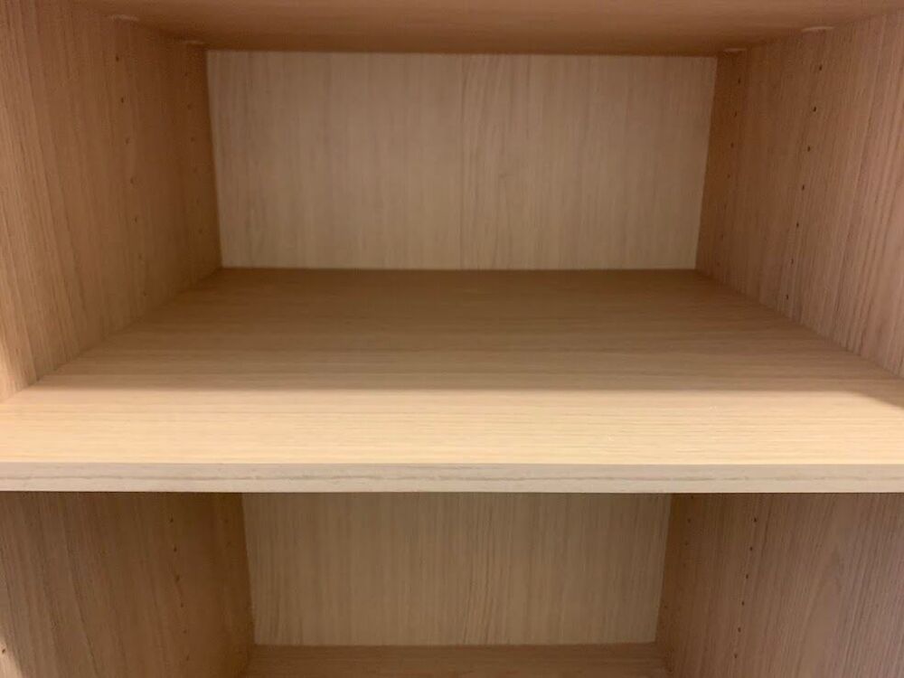 Caisson + 2 tablettes SPACEO Evo'M effet ch&ecirc;ne, Meubles