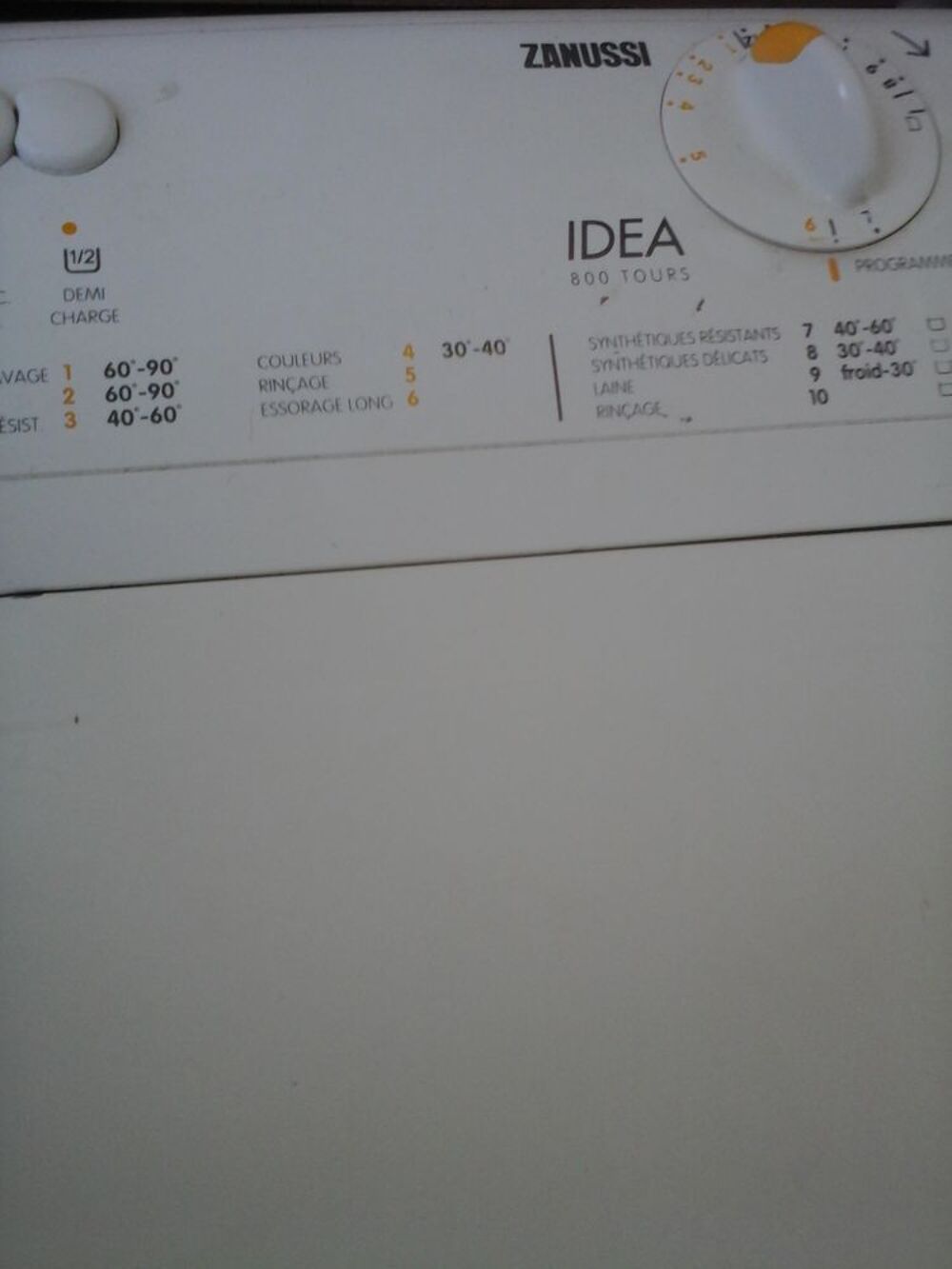 ECHANGE UN LAVE LINGE ZANUSSI OUVERTURE EN HAUT Electroménager