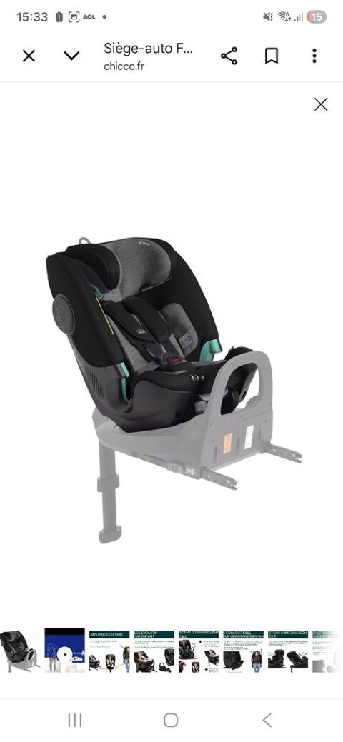 Si�ge-auto Chicco FullSeat 360 i-Size sans base (61-150 cm) 200 Saint-Aun�s (34)