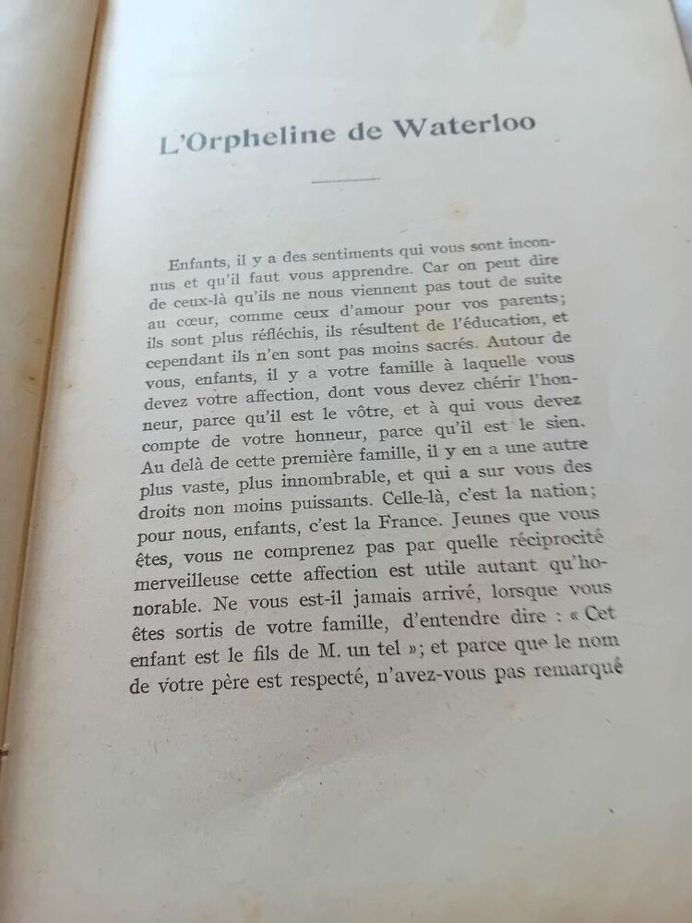l orpheline de WATERLOO Livres et BD