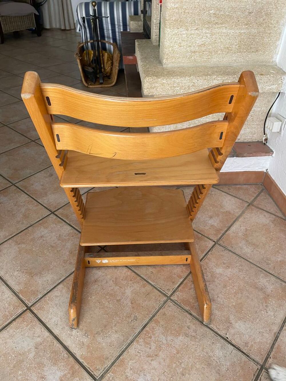 chaise, trip Trapp, en bois, massif, hauteur, r&eacute;glable chaise trip Trap, en bois massif, hauteur r&eacute;glable Meubles
