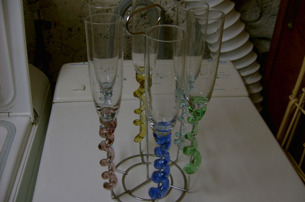 6 flutes multicolores Cuisine