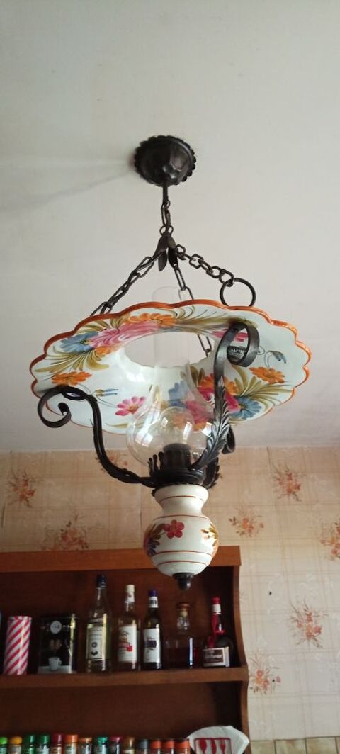 Lampe cuisine ancienne ( style lampe a pétrole ) 5 Commelle (38)