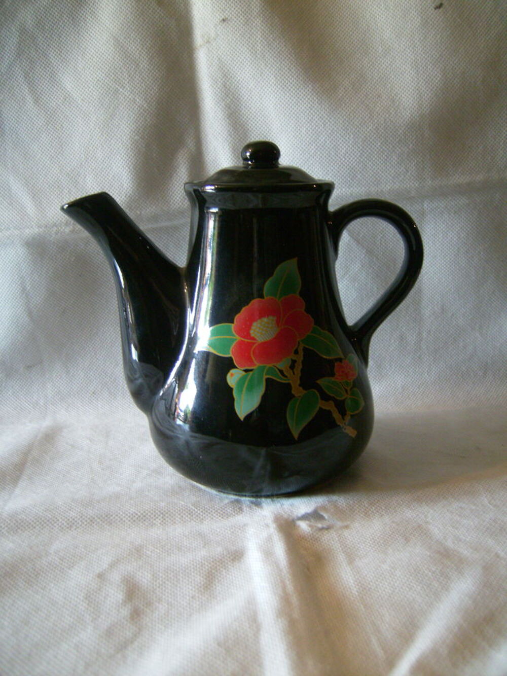 Carafe noire &agrave; caf&eacute;, th&eacute;s, tisanes en c&eacute;ramique Cuisine