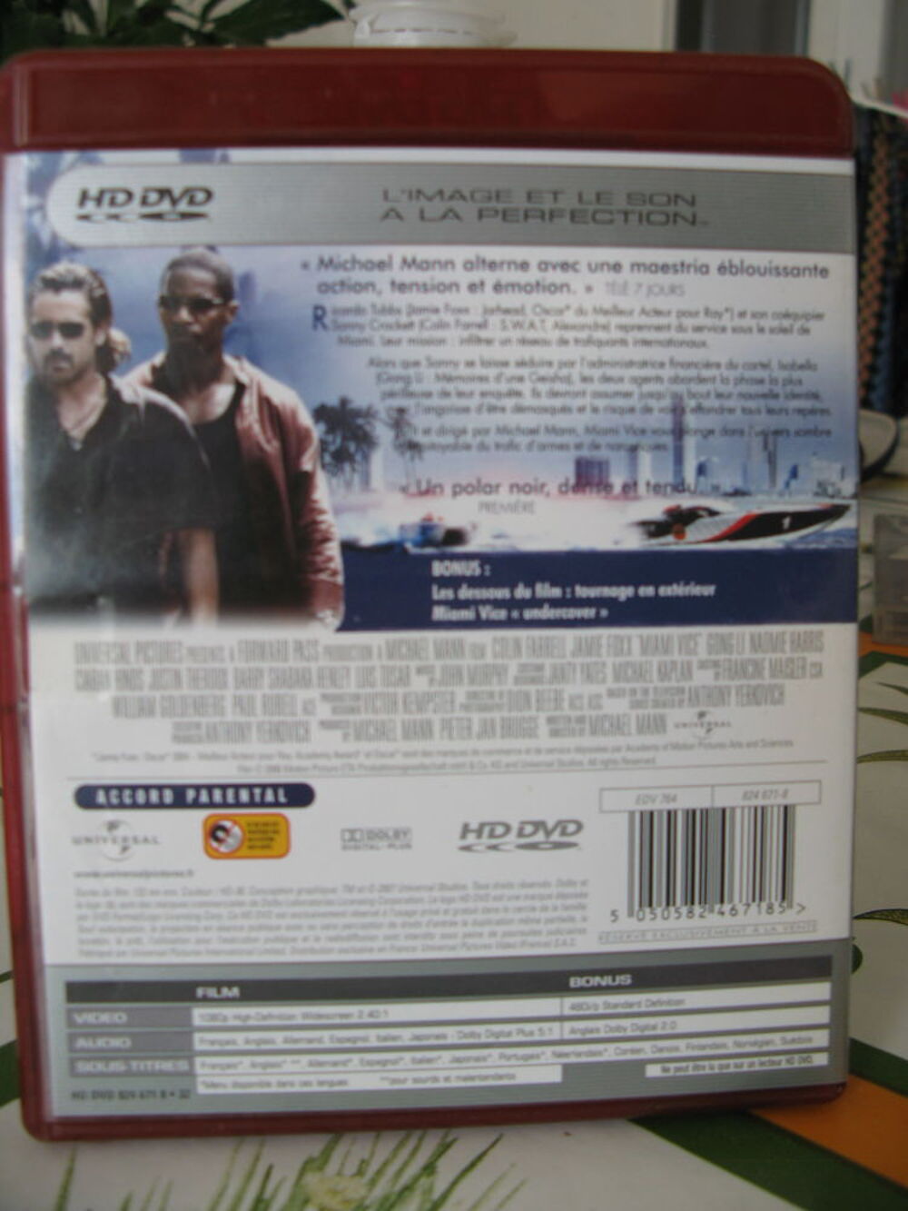 Miami Vice deux flics a Miami DVD et blu-ray