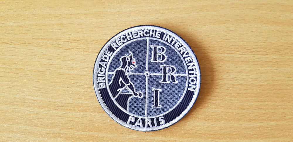 Ecusson brod&eacute; bri brigade recherche intervention paris 