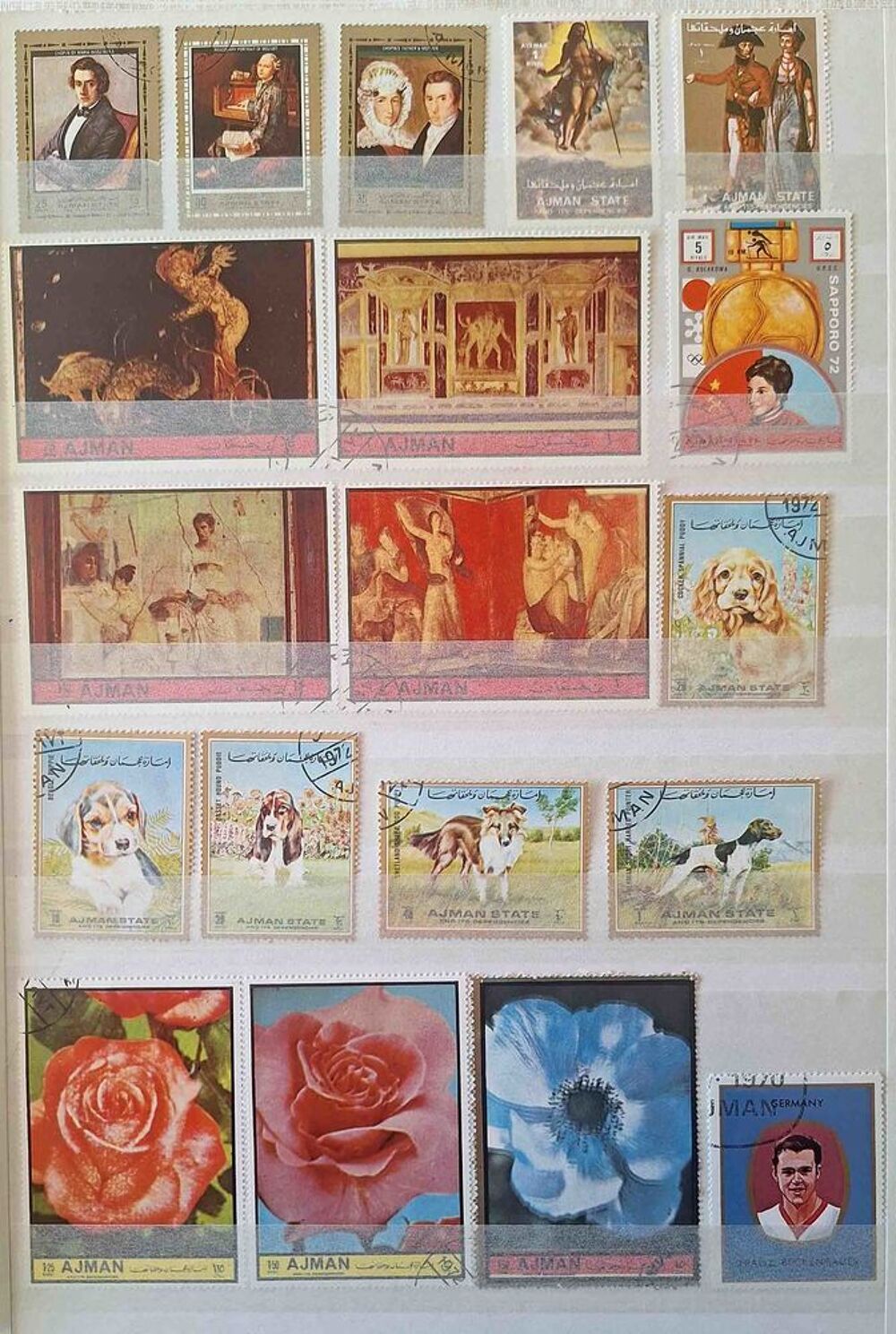 S&eacute;rie de timbres de collection d'Ajman 
