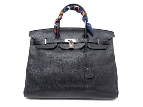 : BIRKIN 40 CUIR TAURILLON CLEMENCE NOIR ACIER PALLADIE 16500 Paris 16 (75)