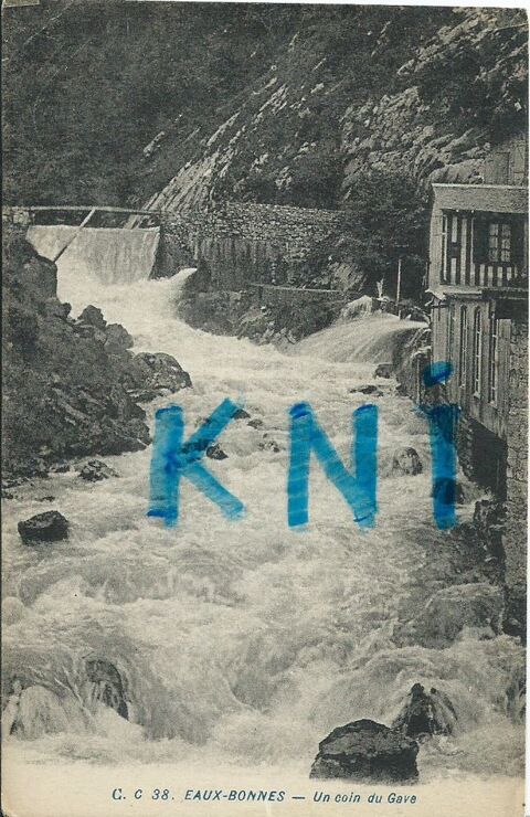 64 , Eaux-Bonnes , un coin du Gave 5 Tours (37)