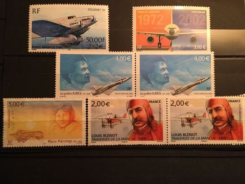 Collection de timbres Poste Arienn de France  **  Neufs  PO 1 Lyon 7 (69)